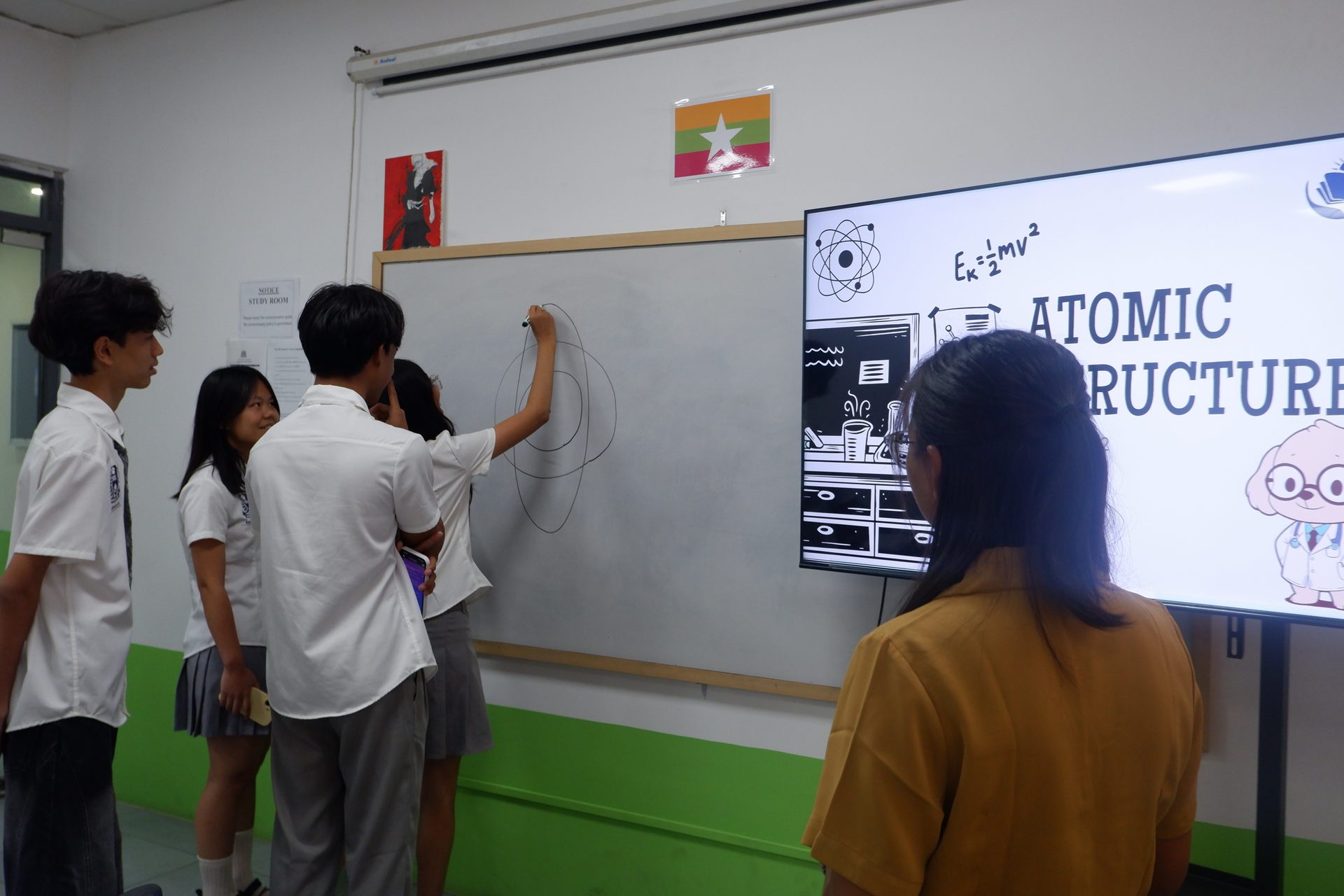 Collaborative whiteboard learning
